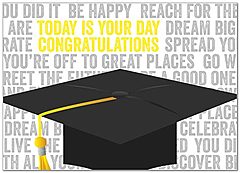 Today's Your Day Graduation Card D5063D-Y